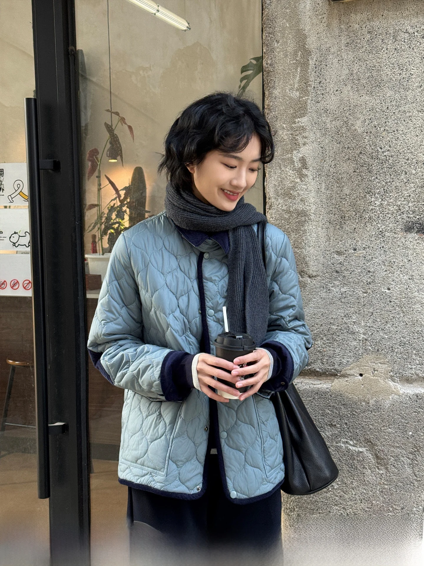 XiaoYa Grey Blue Thickened Winter Cotton Jacket Women's Loose Fit Stand Collar Patchwork Casual Style No Hat Commute Friendly
XiaoYa Grey Blue Thickened Winter Cotton Jacket Women's Loose Fit Stand Collar Patchwork Casual Style No Hat Commute Friendly