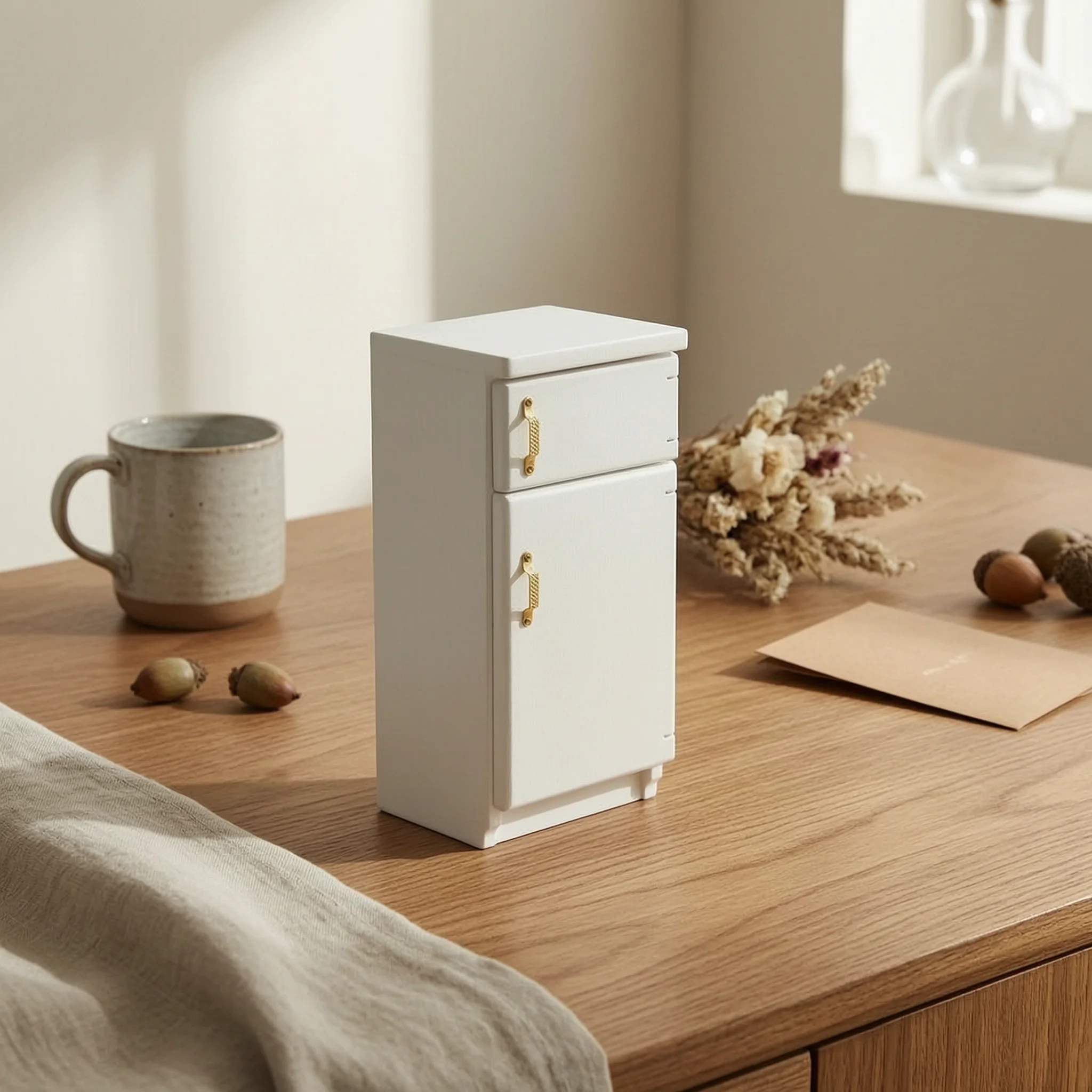 White Dollhouse Refrigerator Elegant Craftsmanship Dollhouse Kitchen Refrigerator 1:12 Scale Fridge Opening Doors
White Dollhouse Refrigerator Elegant Craftsmanship Dollhouse Kitchen Refrigerator 1:12 Scale Fridge Opening Doors