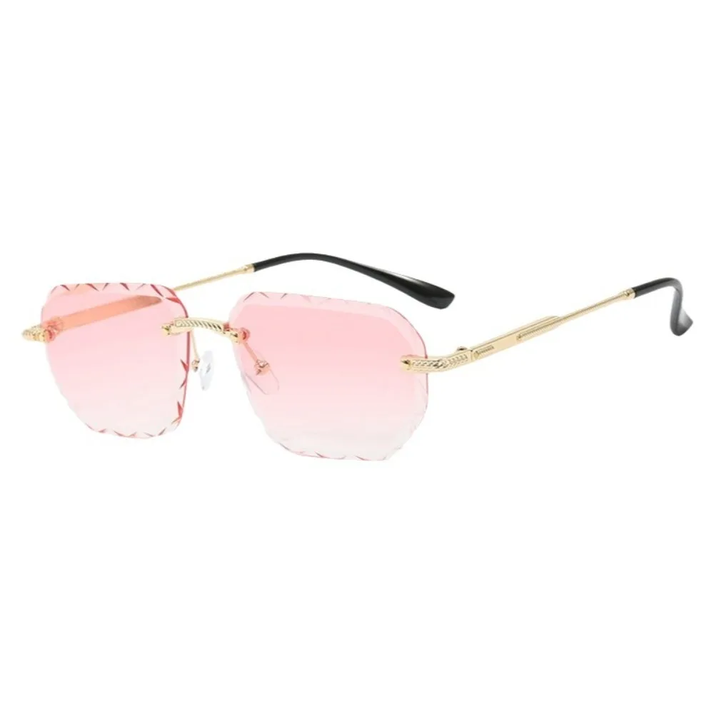 Personality UV 400 Rimless Sunglasses Frameless Square Men Sunglasses Metal Shade Driving Eyewear Unisex
Personality UV 400 Rimless Sunglasses Frameless Square Men Sunglasses Metal Shade Driving Eyewear Unisex