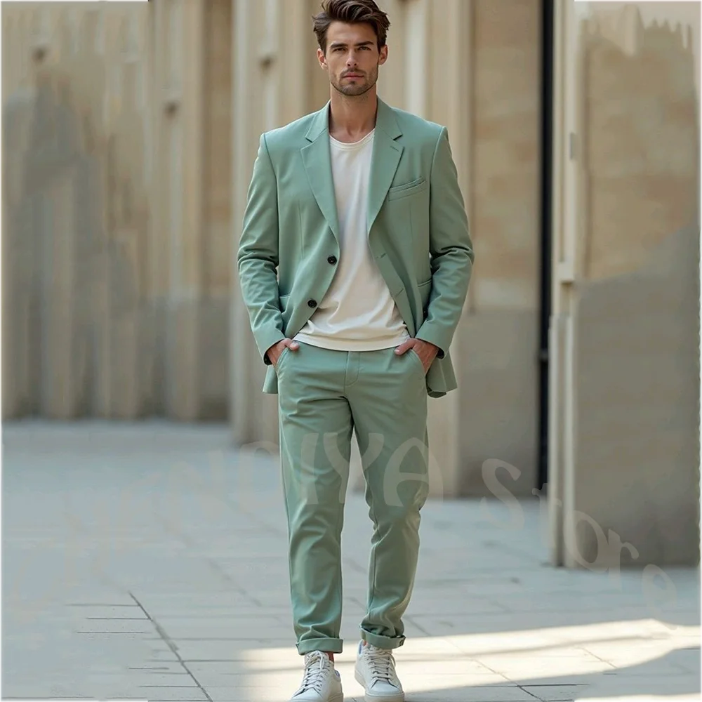 Relaxed Fit Men's Suit Chic Notch Lapel Smart Casual Streetwear Business Office Wedding Guest Modern Gentleman Daily Blazer Set
Relaxed Fit Men's Suit Chic Notch Lapel Smart Casual Streetwear Business Office Wedding Guest Modern Gentleman Daily Blazer Set
