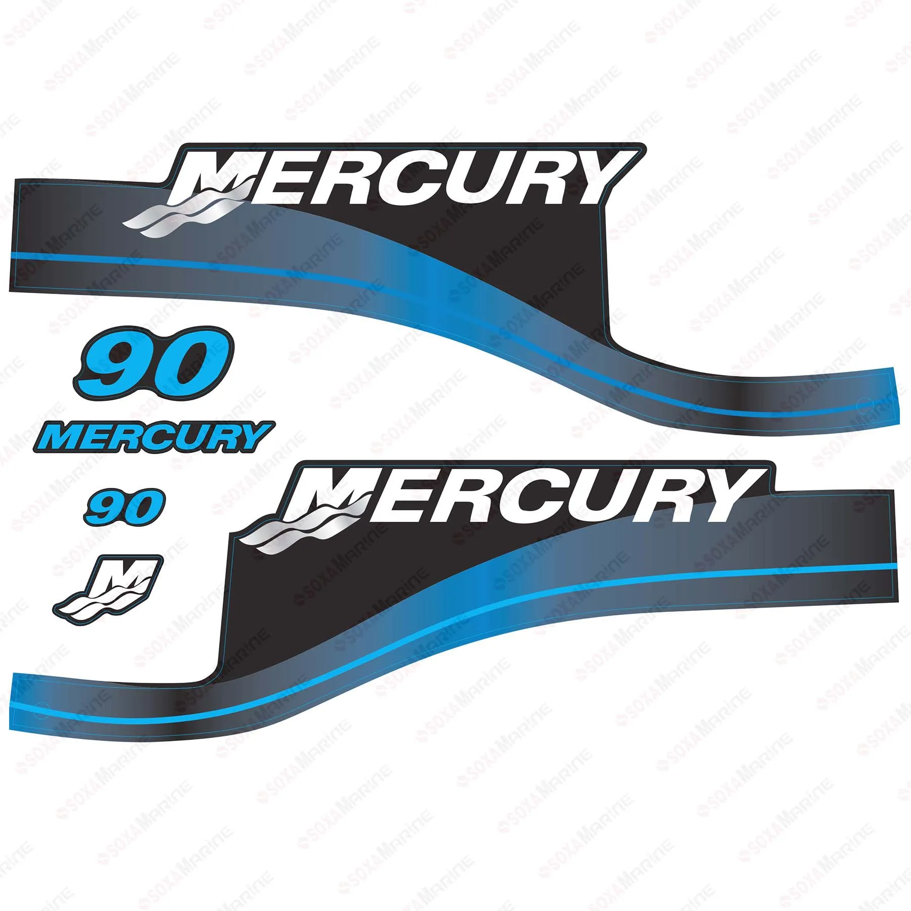 Набор наклеек для Mercury 90 hp, двухтактный подвесной двигатель, 2 такта, синяя наклейка
Набор наклеек для Mercury 90 hp, двухтактный подвесной двигатель, 2 такта, синяя наклейка