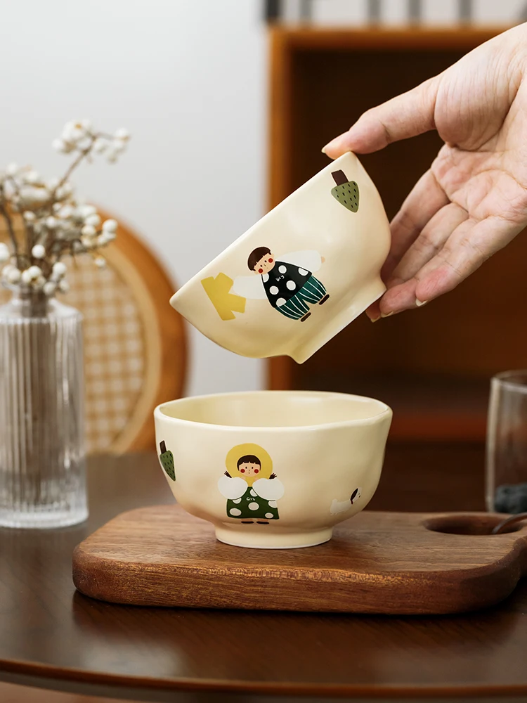 Cute Small Bowl for Girls Dieting Eating Fruit Couples High Aesthetic Value Home Use Ceramic Bowl Cartoon Animation Pattern
Cute Small Bowl for Girls Dieting Eating Fruit Couples High Aesthetic Value Home Use Ceramic Bowl Cartoon Animation Pattern