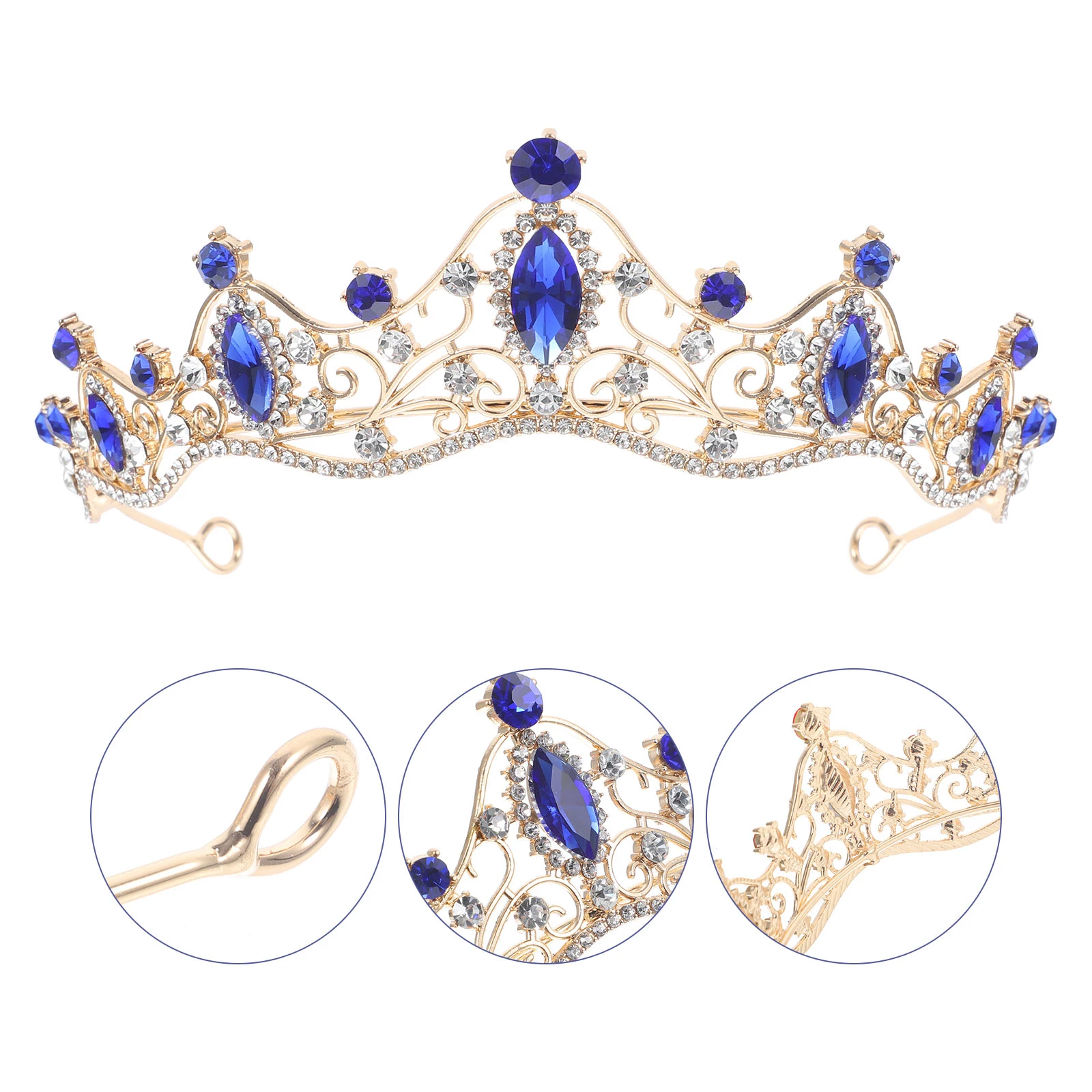 Baroque Crown Bridal Tiara Zinc Alloy Rhinestone Drop Drill Wedding Headband Headdress Haircut Decor Lightweight Durable
Baroque Crown Bridal Tiara Zinc Alloy Rhinestone Drop Drill Wedding Headband Headdress Haircut Decor Lightweight Durable