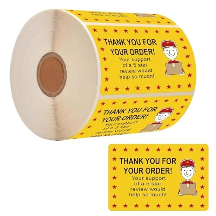 250 Pcs Tamper Evident Labels Thank You for Your Order Stickers 2 x 3 Inch - Food Delivery Tamper Evident Sealed for Freshness
250 Pcs Tamper Evident Labels Thank You for Your Order Stickers 2 x 3 Inch - Food Delivery Tamper Evident Sealed for Freshness