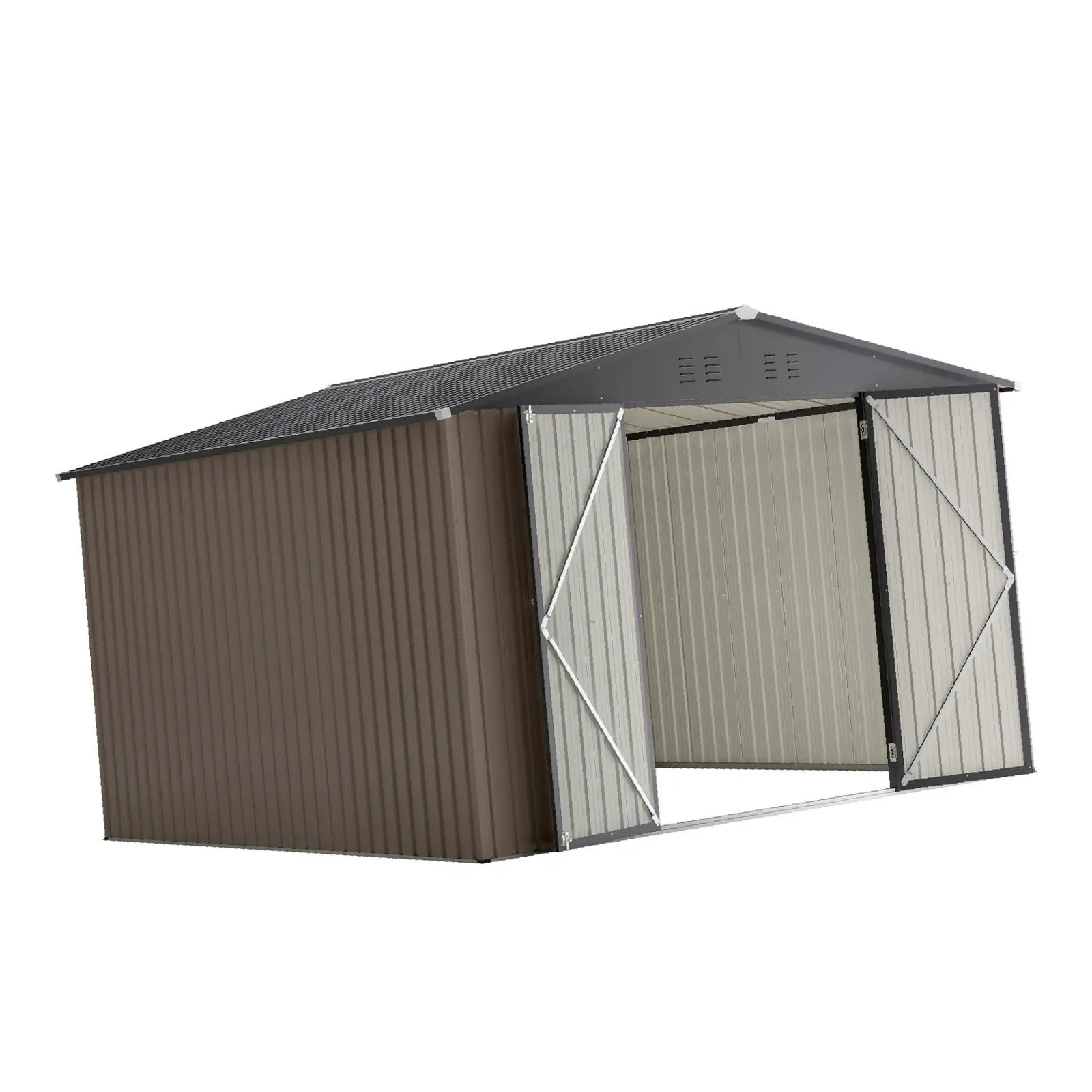 Steel Storage Shed Outdoor Metal Garden Shed with Lockable Door Large Utility Shed for Backyard Organization
Steel Storage Shed Outdoor Metal Garden Shed with Lockable Door Large Utility Shed for Backyard Organization