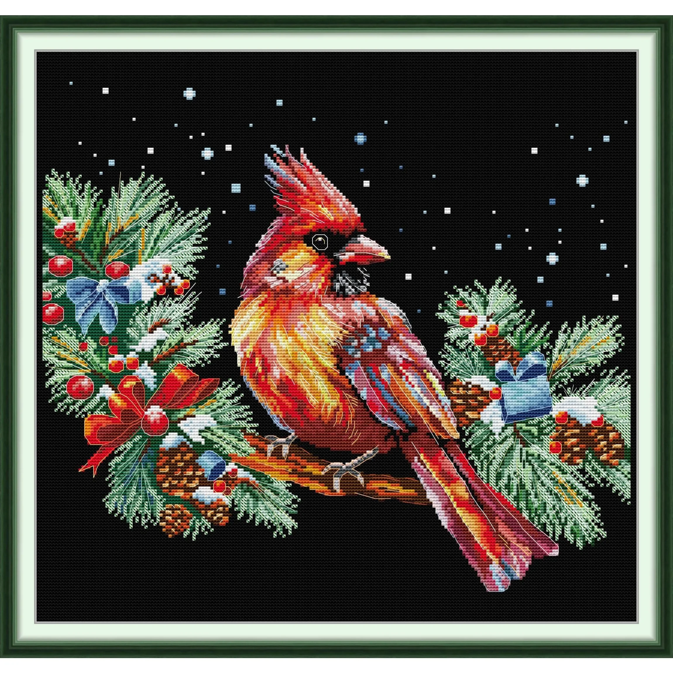 Maydear Full Cross Stitch Kit, 11CT/14CT/16CT/9CT Aida Fabric,DMC Threads Sewing Pattern Embroidery Set-Red Bird
Maydear Full Cross Stitch Kit, 11CT/14CT/16CT/9CT Aida Fabric,DMC Threads Sewing Pattern Embroidery Set-Red Bird