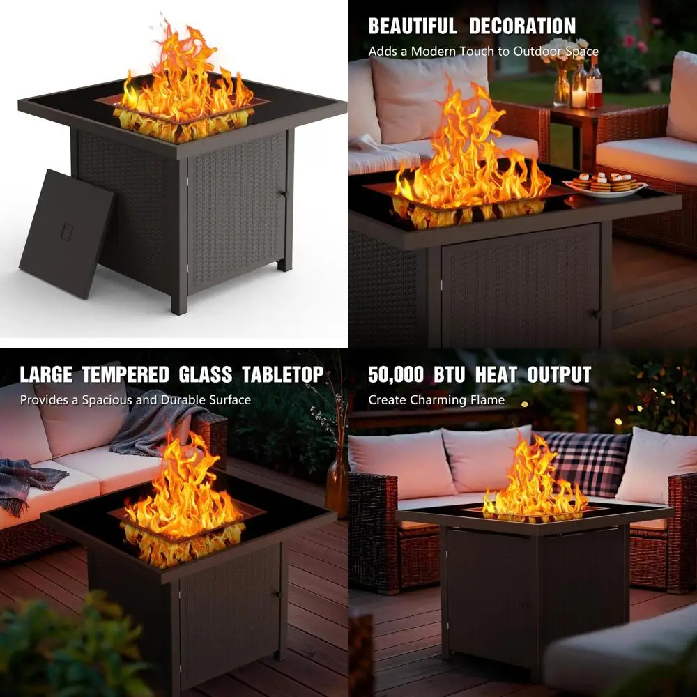 32-дюймовый квадратный стол для костра на пропане — уличная газовая каминная камера 50 000 БТЕ для патио, террасы, развлечений на заднем дворе
32-дюймовый квадратный стол для костра на пропане — уличная газовая каминная камера 50 000 БТЕ для патио, террасы, развлечений на заднем дворе