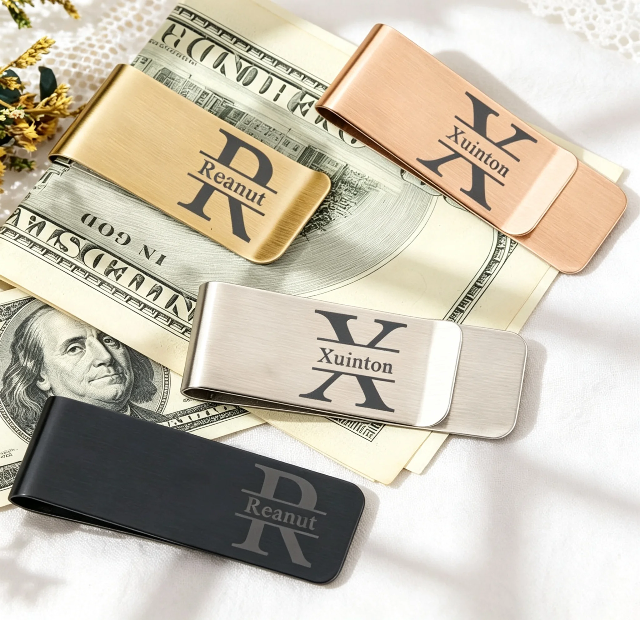 Custom Stainless Steel Laser Engraved Name Tie Clip Minimalist Business Men Wallet Clip DIY Company Wholesale Dropshipping
Custom Stainless Steel Laser Engraved Name Tie Clip Minimalist Business Men Wallet Clip DIY Company Wholesale Dropshipping