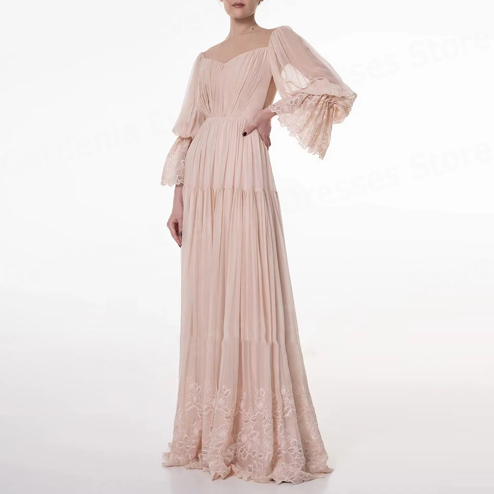 Luxurious A Line Women's Evening Dresses V Neck Lace Appliques Prom Gowns Vestidos Para Mujer Customized Party Robe De Soirée
Luxurious A Line Women's Evening Dresses V Neck Lace Appliques Prom Gowns Vestidos Para Mujer Customized Party Robe De Soirée