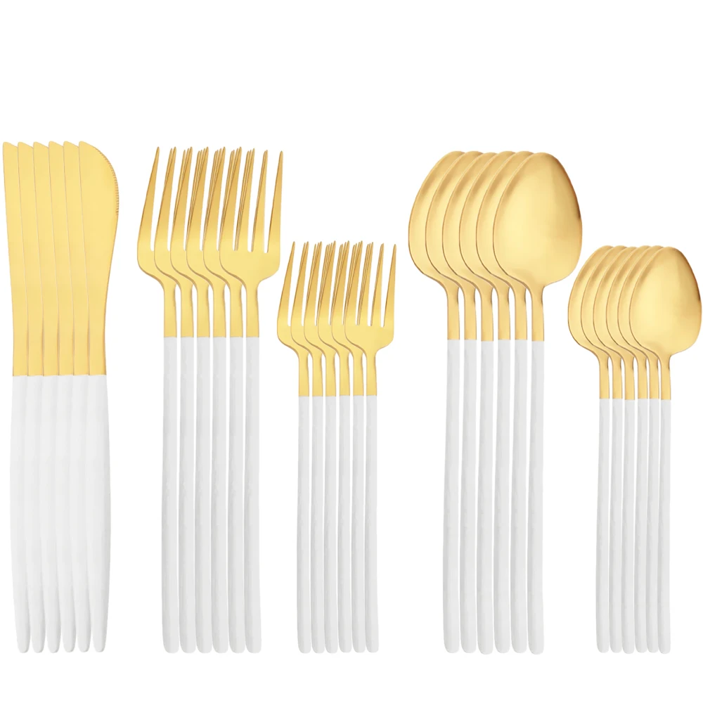 30Pcs Tableware Sets 18/10 Stainless Steel Dinnerware Mirror Steak Knife Fork Tea Spoon Flatware Dishwasher Safe Kitchen
30Pcs Tableware Sets 18/10 Stainless Steel Dinnerware Mirror Steak Knife Fork Tea Spoon Flatware Dishwasher Safe Kitchen