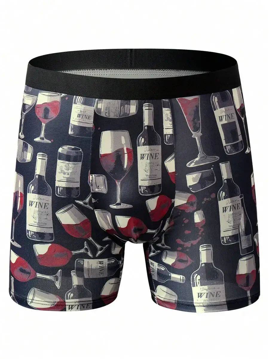 Mens Wine Print Boxer Briefs 3pcs Pack
Mens Wine Print Boxer Briefs 3pcs Pack