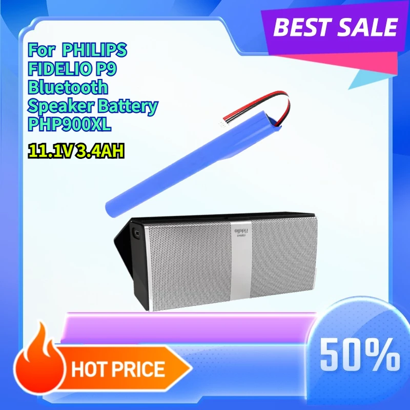 High quality 11.1V 3.4AH LI-ION For PHILIPS FIDELIO P9 Bluetooth Speaker Battery PHP900XL
High quality 11.1V 3.4AH LI-ION For PHILIPS FIDELIO P9 Bluetooth Speaker Battery PHP900XL
