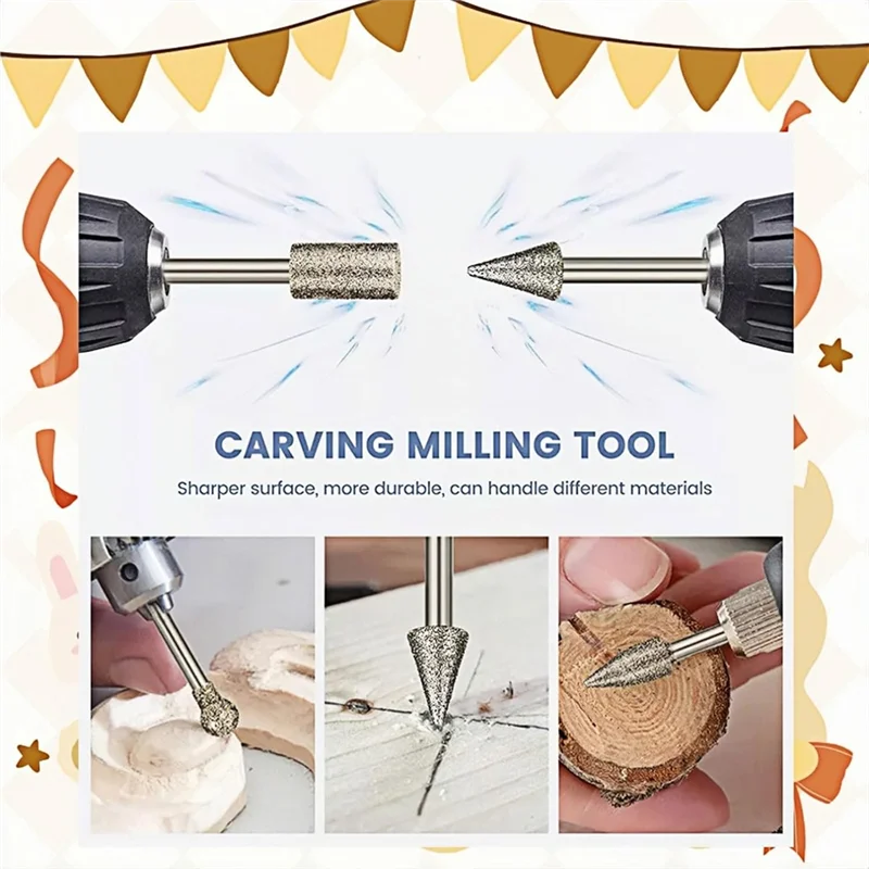 AT19-Алмазные шлифовальные насадки, зернистость 120, хвостовик 1/8 дюйма, набор борфрез с алмазным покрытием, подходит для большинства вращающихся инструментов, изготовления ювелирных изделий 
AT19-Алмазные шлифовальные насадки, зернистость 120, хвостовик 1/8 дюйма, набор борфрез с алмазным покрытием, подходит для большинства вращающихся инструментов, изготовления ювелирных изделий