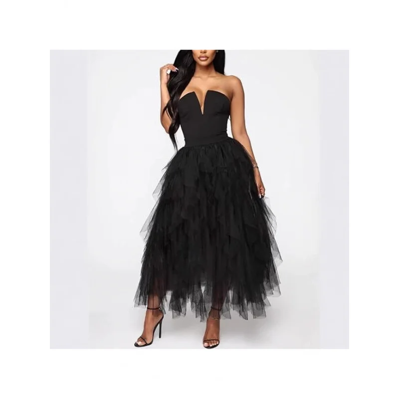 2026Tulle Skirts Women Long Length Tutu Fairy Tiered Skirt
2026Tulle Skirts Women Long Length Tutu Fairy Tiered Skirt