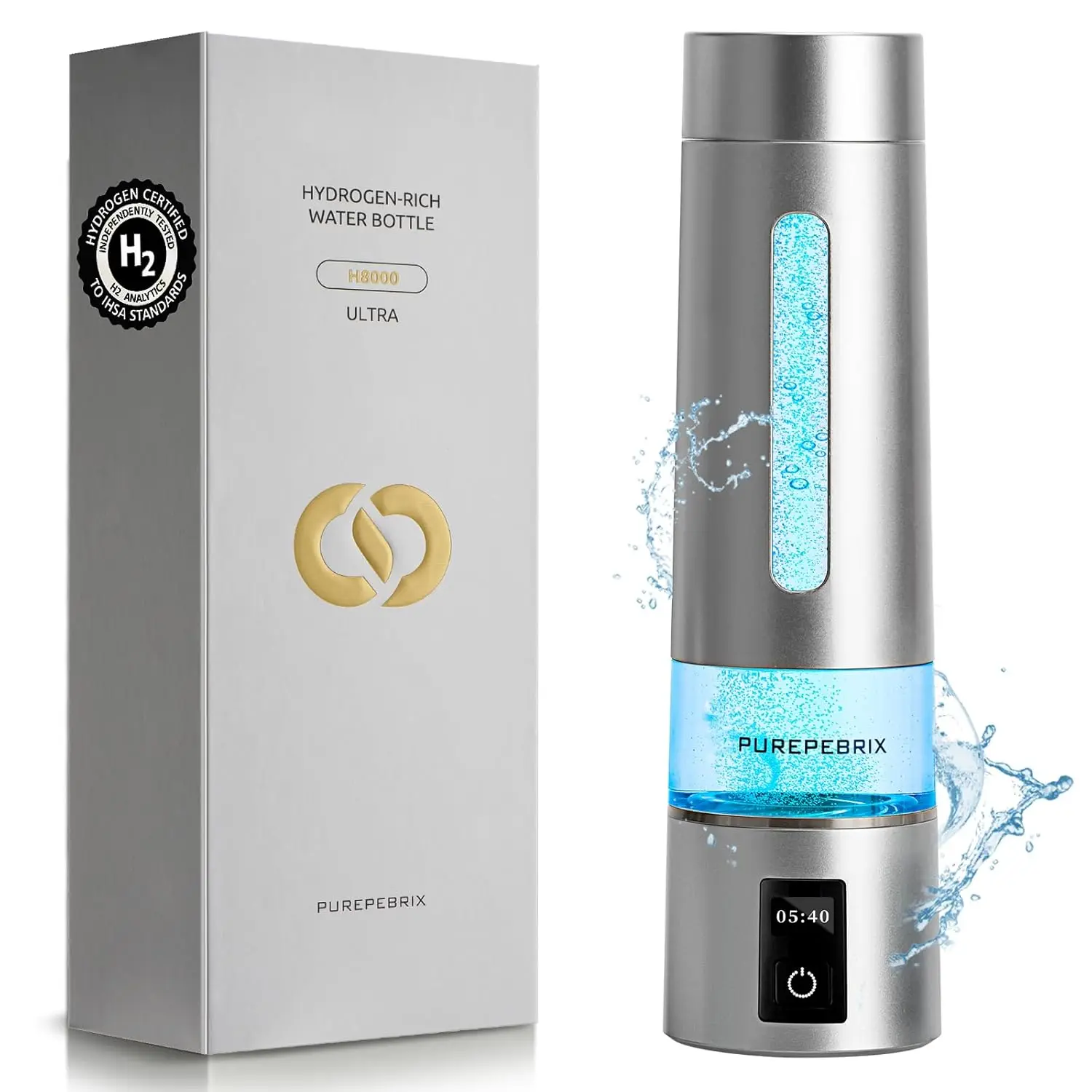 Portable Hydrogen Water Bottle Generator SPE PEM Tech Up To High Molecular Hydrogen Levels Long Retention Healthy Gift Platinum
Portable Hydrogen Water Bottle Generator SPE PEM Tech Up To High Molecular Hydrogen Levels Long Retention Healthy Gift Platinum