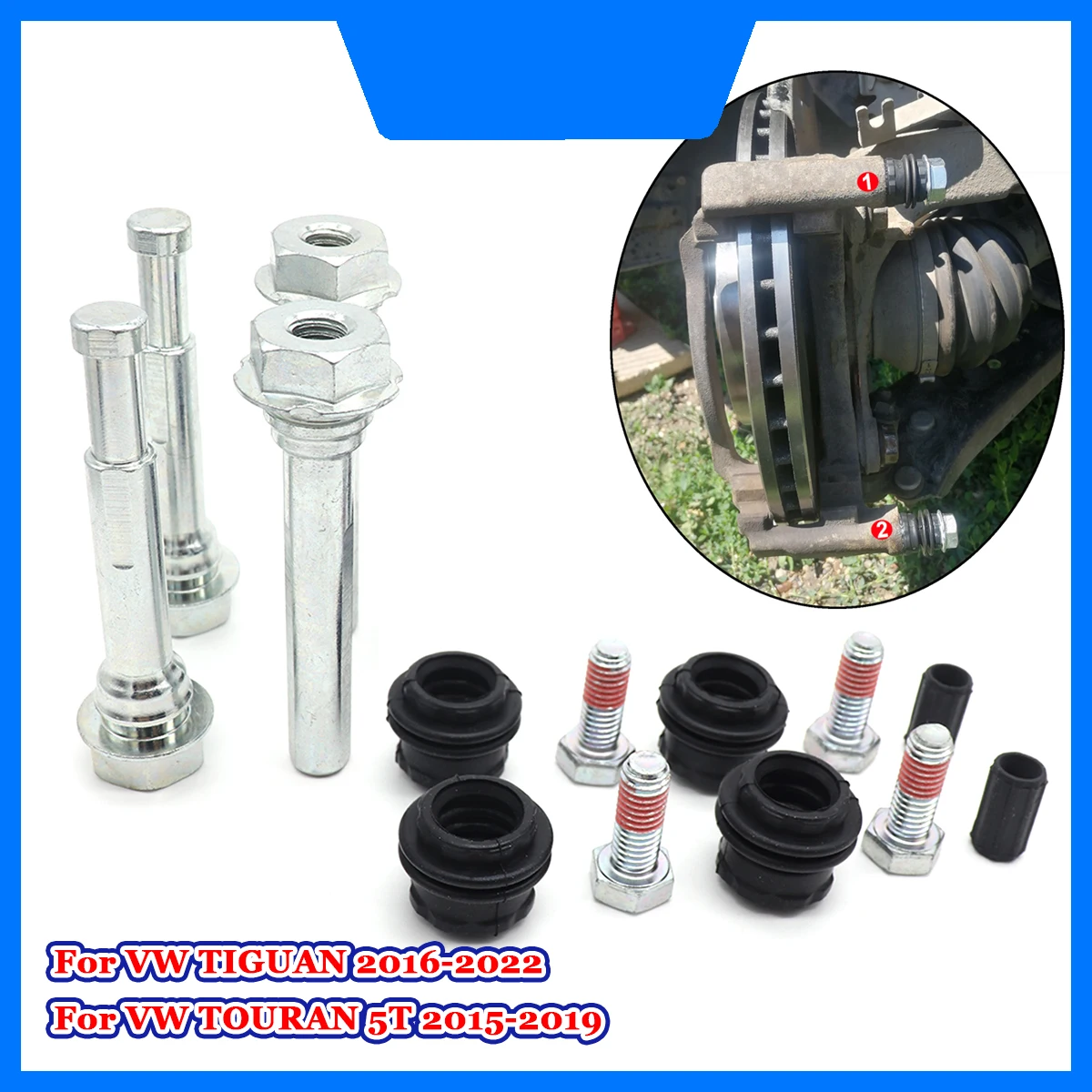 Car Brake Caliper Cylinder Slider Guide Pin For Disc Housing Bolts Rubber Bushing Boot Seal Kit Repair For VW TIGUAN TOURAN 5T
Car Brake Caliper Cylinder Slider Guide Pin For Disc Housing Bolts Rubber Bushing Boot Seal Kit Repair For VW TIGUAN TOURAN 5T