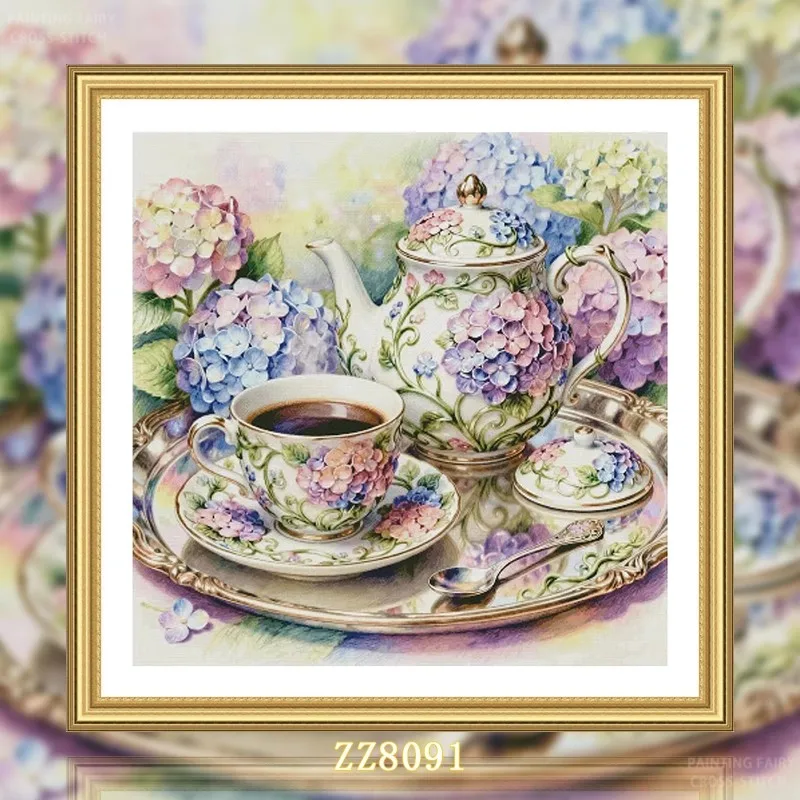 ZZ8091- Afternoon Tea 11CT 14CT 16CT 18CT Printed Canvas Cross Stitch DIY Set Kit Home Needlework Embroidery 168 Colors
ZZ8091- Afternoon Tea 11CT 14CT 16CT 18CT Printed Canvas Cross Stitch DIY Set Kit Home Needlework Embroidery 168 Colors