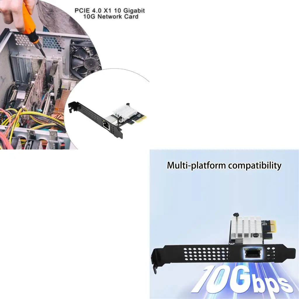 Быстрая сетевая карта 10 Гбит/с RTL8127 PCIe4.0 совместимый со слотом, модуль Rj45
Быстрая сетевая карта 10 Гбит/с RTL8127 PCIe4.0 совместимый со слотом, модуль Rj45