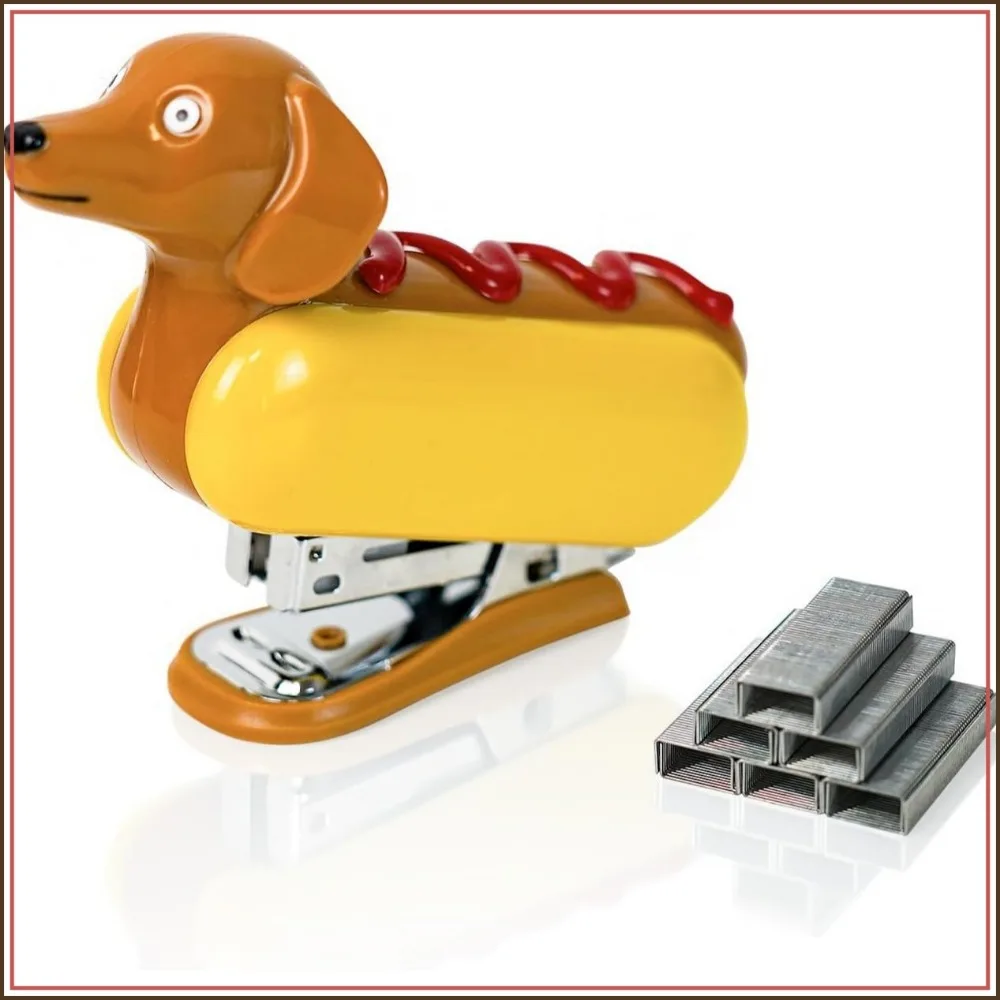 Mini Hotdog Stapler with 1000 Staples, 12-Sheet Capacity, Cute Desktop Stapler for Office School Home
Mini Hotdog Stapler with 1000 Staples, 12-Sheet Capacity, Cute Desktop Stapler for Office School Home