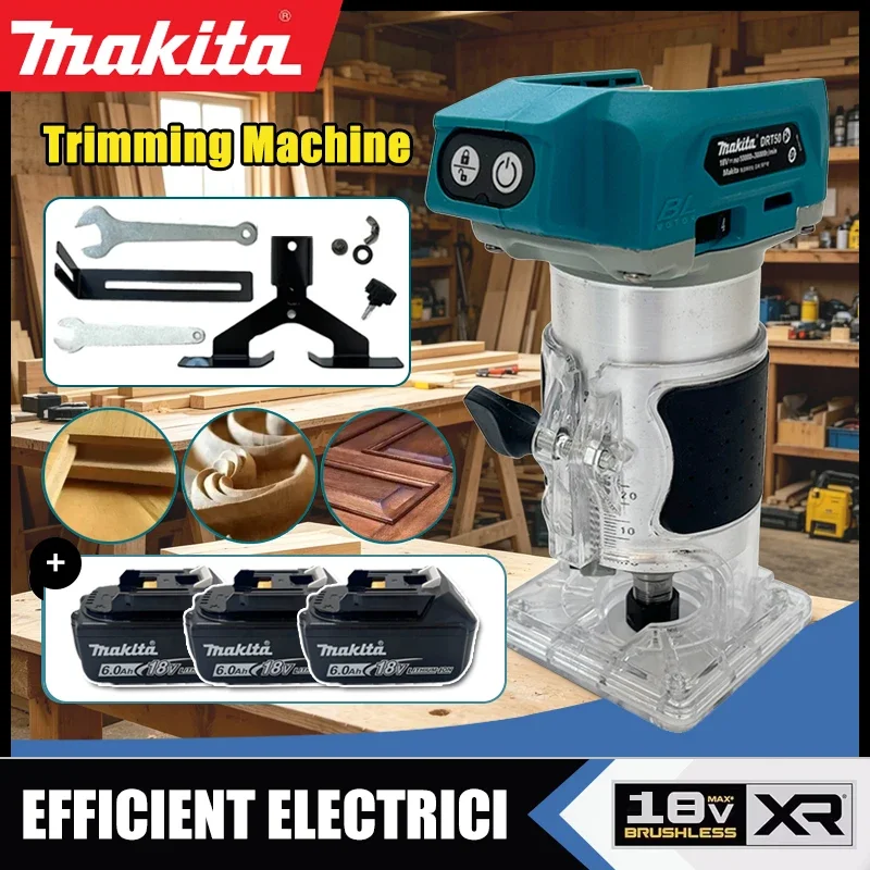 Makita DRT50 Cordless Trimmer Rechargeable Trimming Machine Brushless Slotting Tool Milling Woodwork Engraving Machine
Makita DRT50 Cordless Trimmer Rechargeable Trimming Machine Brushless Slotting Tool Milling Woodwork Engraving Machine