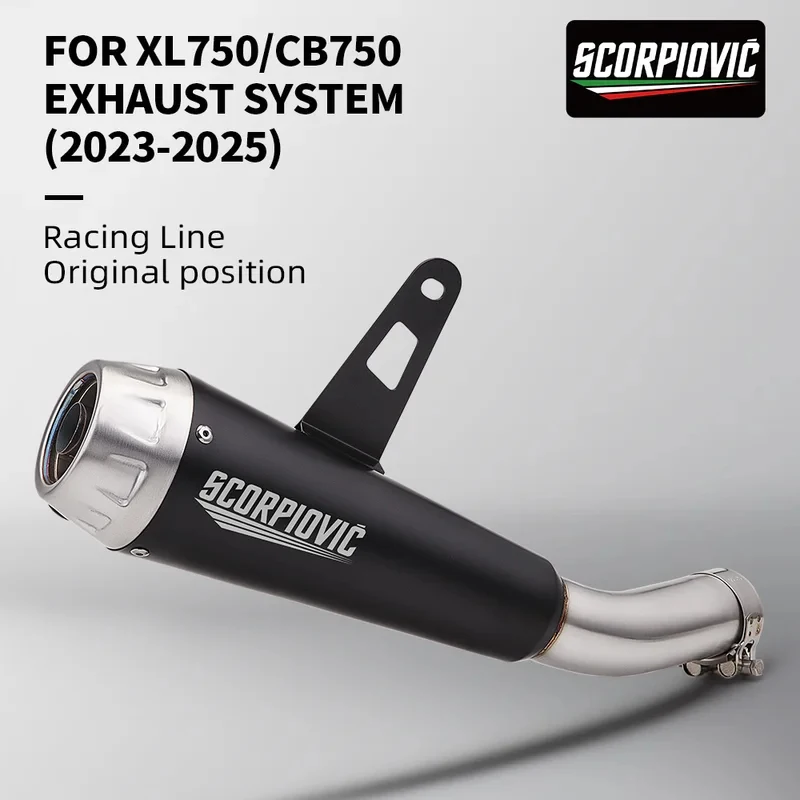 Motorcycle Slip-On Escape Exhaust Muffler Complete Connecting Pipe for XL750 750 Hornet 2023-2025
Motorcycle Slip-On Escape Exhaust Muffler Complete Connecting Pipe for XL750 750 Hornet 2023-2025