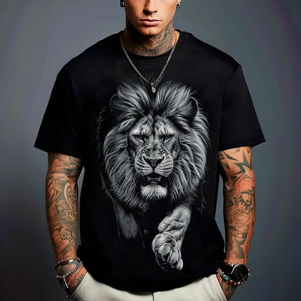 2025 Summer Hot Casual Male Animal Russian Tiger Lion 3D Printed T-shirt Short Sleeve Large Size Street Wear Oversized Men's Top
2025 Summer Hot Casual Male Animal Russian Tiger Lion 3D Printed T-shirt Short Sleeve Large Size Street Wear Oversized Men's Top
