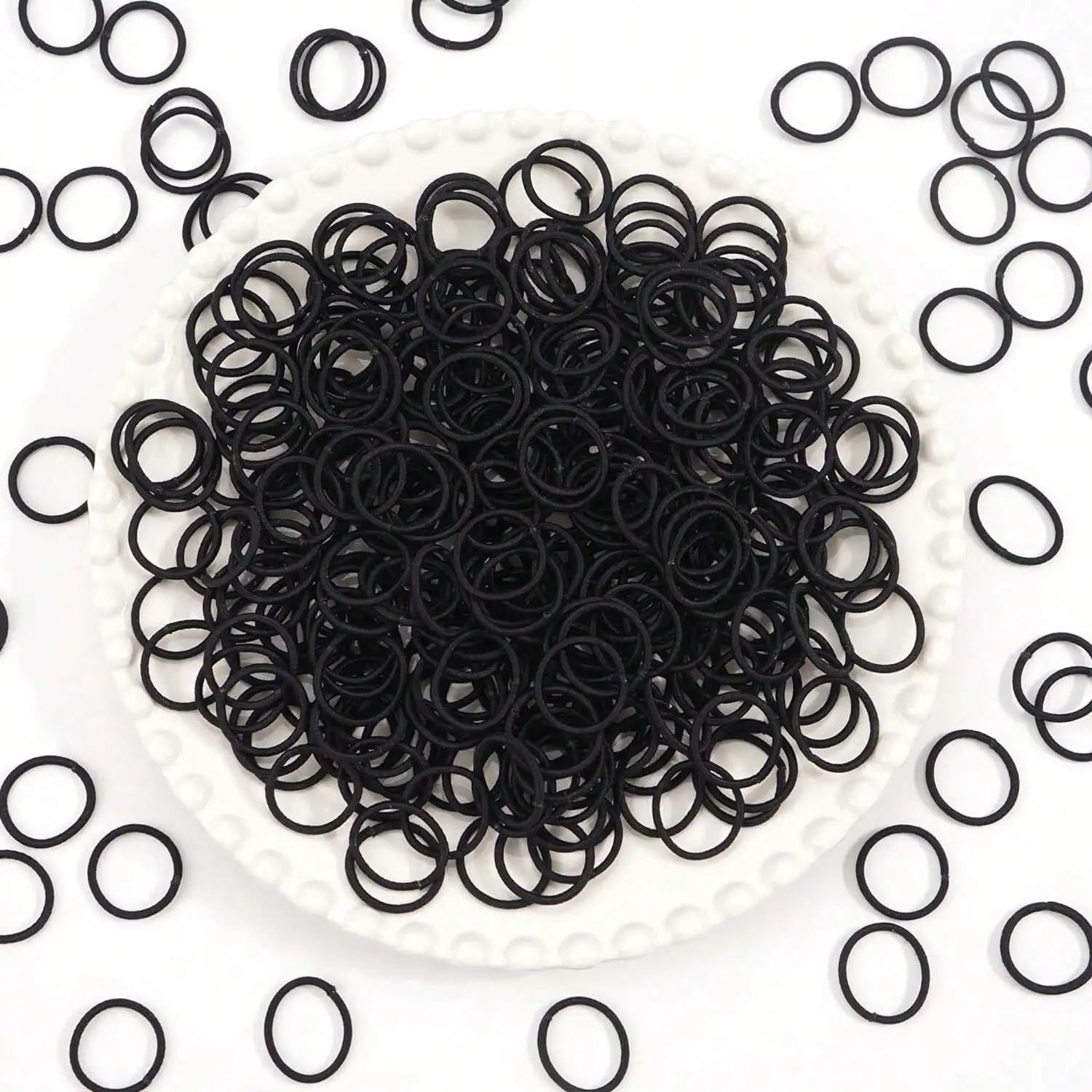 200Pcs Black Seamless Thin Elastic Hair Ties 2cm Mini Slim Stretchy Rubber Hair Bands Soft Ponytail Holders Suitable For Girls Toddlers Kids Daily Hairstyle Accessory
200Pcs Black Seamless Thin Elastic Hair Ties 2cm Mini Slim Stretchy Rubber Hair Bands Soft Ponytail Holders Suitable For Girls Toddlers Kids Daily Hairstyle Accessory