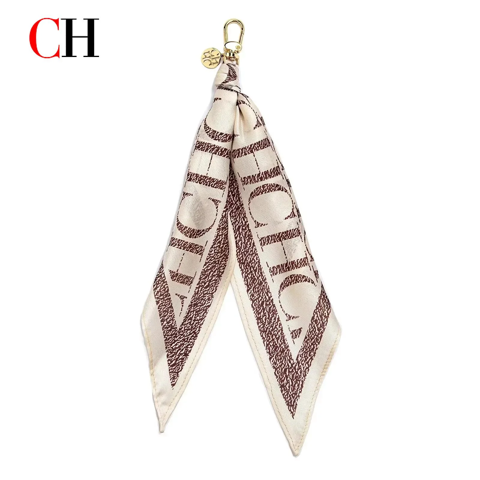 CH Satin Scarf Keychain for Women Leopard Print Bag Charm Pendant Gold Hardware Key Ring Fashion Car Key Holder
CH Satin Scarf Keychain for Women Leopard Print Bag Charm Pendant Gold Hardware Key Ring Fashion Car Key Holder