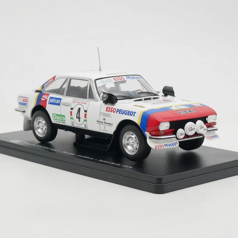 Diecast IXO 1:24 Scale Peugeot 504 V6 Coupe WRC 1978 Peugeot Rally Alloy Car Model Collectible Toy Gift Souvenir Display
Diecast IXO 1:24 Scale Peugeot 504 V6 Coupe WRC 1978 Peugeot Rally Alloy Car Model Collectible Toy Gift Souvenir Display