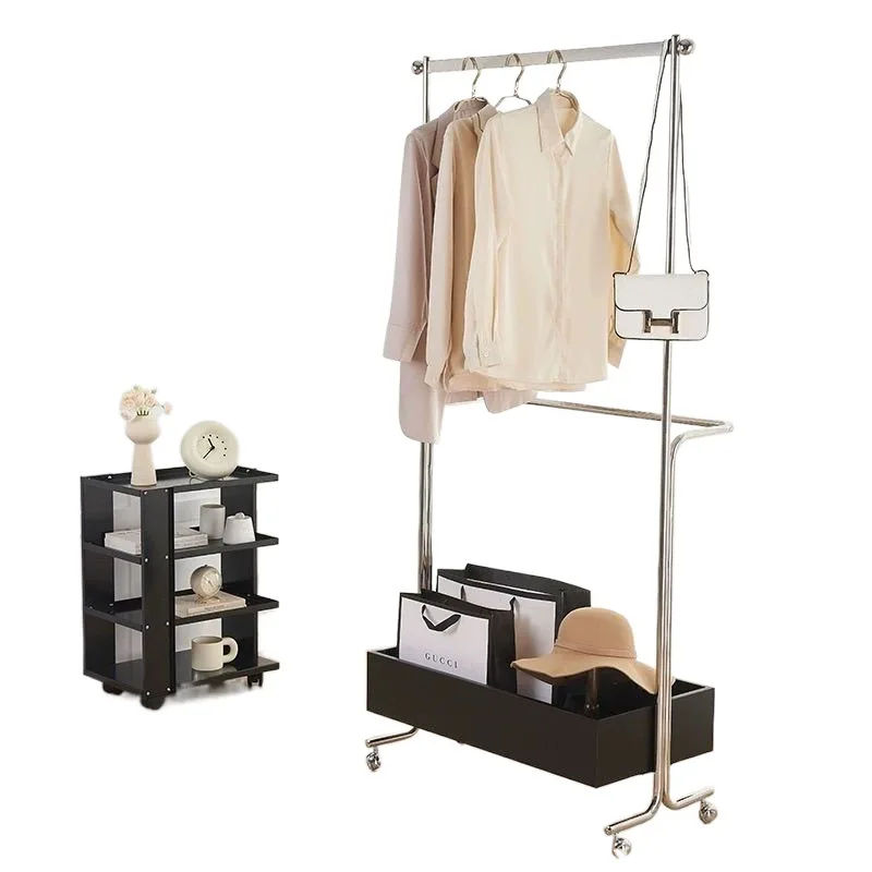 Medieval stainless steel coat rack storage removable high-end home bedroom floor
Medieval stainless steel coat rack storage removable high-end home bedroom floor