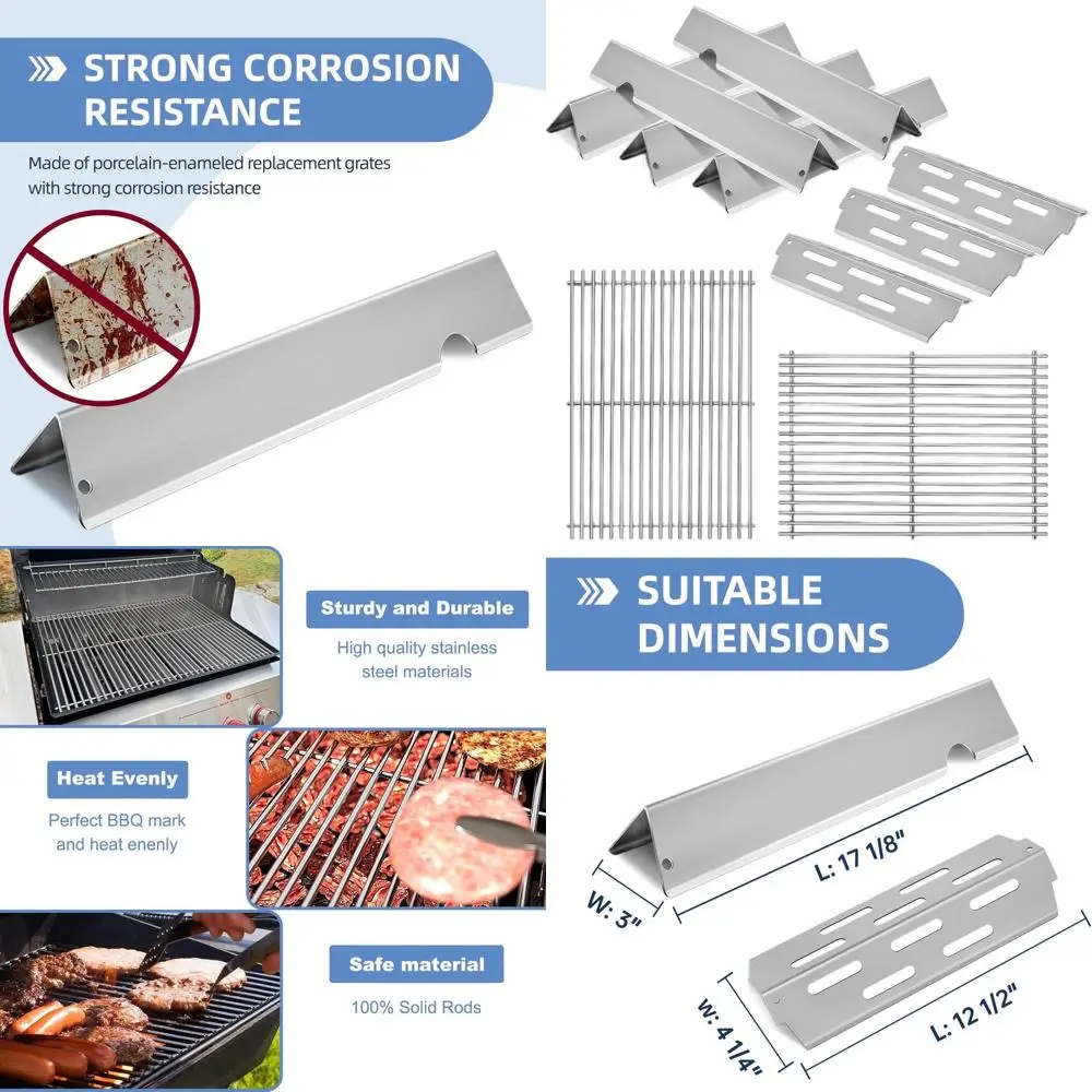 Weber Genesis II Cooking Grates with 66032 Flavorizer Bars and 66795 Heat Deflector for GS4, E-310, E-315, S-335 Grills
Weber Genesis II Cooking Grates with 66032 Flavorizer Bars and 66795 Heat Deflector for GS4, E-310, E-315, S-335 Grills