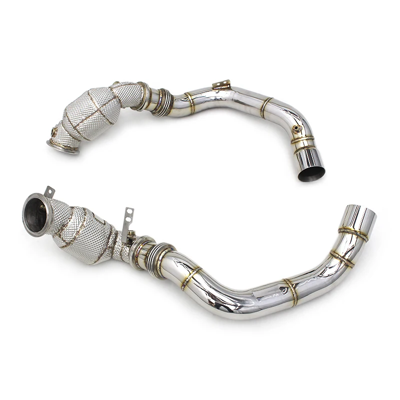 Exhaust Downpipe For BMW M8/X5M/X6M F91/F95/F96 Stainless Steel High Flow Catted Downpipe With Catalyst
Exhaust Downpipe For BMW M8/X5M/X6M F91/F95/F96 Stainless Steel High Flow Catted Downpipe With Catalyst