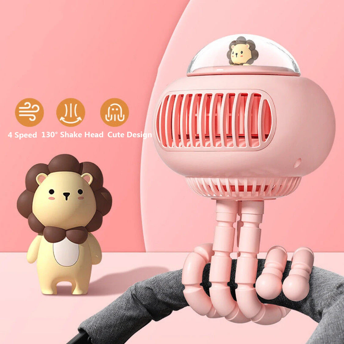 Cartoon Portable Stroller Fan USB Charging Bladeless Air Cooling Electric Handheld Desktop Safe Fan for Home Multipurpose Use
Cartoon Portable Stroller Fan USB Charging Bladeless Air Cooling Electric Handheld Desktop Safe Fan for Home Multipurpose Use