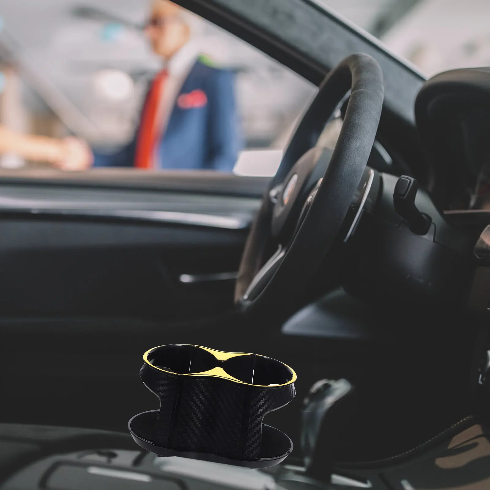 Rotating Cup Holder Expander for Car Dual Drink Holder 2 in 1 Stable Vibration Resistant ABS Construction Easy Install Removable
Rotating Cup Holder Expander for Car Dual Drink Holder 2 in 1 Stable Vibration Resistant ABS Construction Easy Install Removable