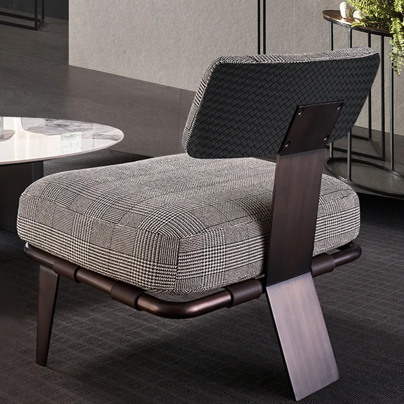 Single Sofa Chair Modern Fabric Wabi-sabi Style Lounge Chair Designer Extremely Simple Chair
Single Sofa Chair Modern Fabric Wabi-sabi Style Lounge Chair Designer Extremely Simple Chair