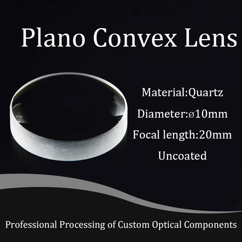 Quartz Plano-convex Lens Diameter 10 Focal Length 20 JGS1 Material UV Transparent Optical Components
Quartz Plano-convex Lens Diameter 10 Focal Length 20 JGS1 Material UV Transparent Optical Components