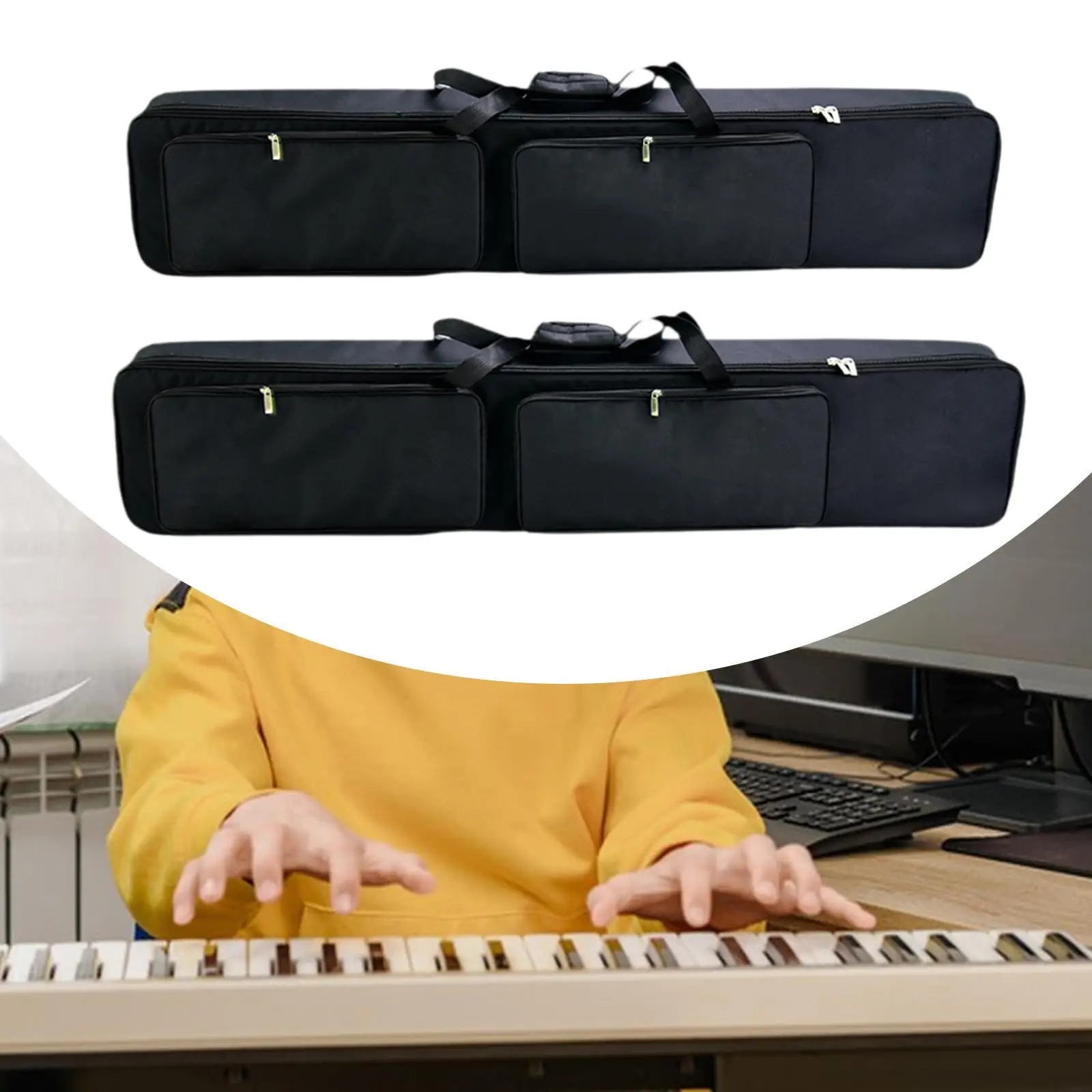 Чехол для 88-клавишной клавиатуры Сумка для клавиатуры с ручкой Практичная сумка для 88-клавишного электрического пианино Чехол для электронного пианино для инструмента
Чехол для 88-клавишной клавиатуры Сумка для клавиатуры с ручкой Практичная сумка для 88-клавишного электрического пианино Чехол для электронного пианино для инструмента