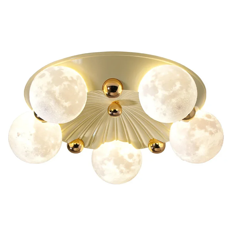 Cream wind bedroom ceiling light Internet celebrity creative moon children's room light
Cream wind bedroom ceiling light Internet celebrity creative moon children's room light