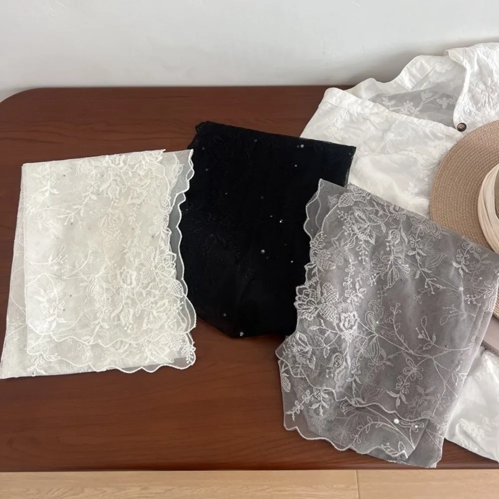 Casual Retro Women's Lace Scarf Long Korean Version Sunscreen Shawl Pearl embellishment Solid Color Female Headscarf
Casual Retro Women's Lace Scarf Long Korean Version Sunscreen Shawl Pearl embellishment Solid Color Female Headscarf
