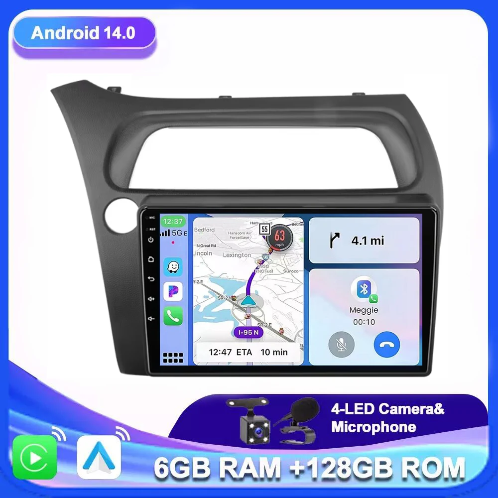 Для Honda Civic Hatchback 2006-2011 Android 14.0 автомобильный радиоприемник мультимедийное видео Navi 2 Din стерео DVD головное устройство динамик зеркало ссылка
Для Honda Civic Hatchback 2006-2011 Android 14.0 автомобильный радиоприемник мультимедийное видео Navi 2 Din стерео DVD головное устройство динамик зеркало ссылка