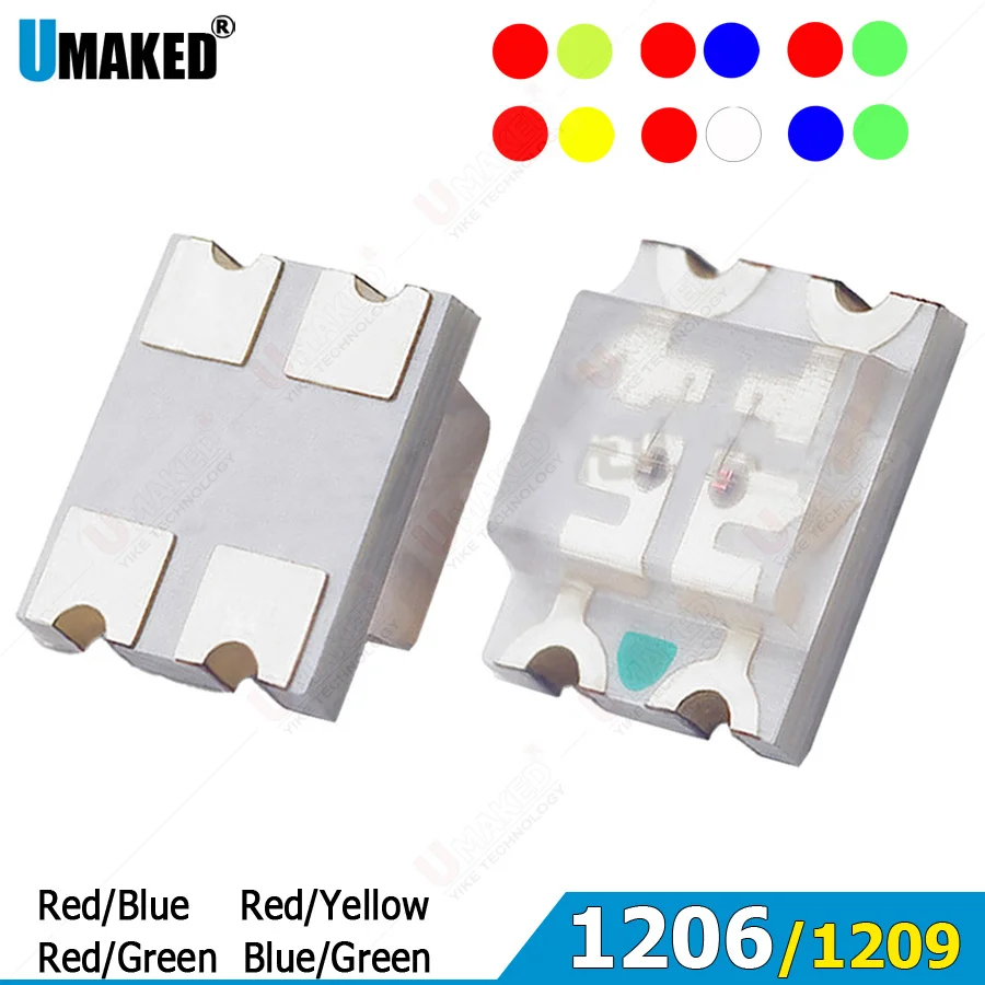 1000 шт. 1206/1209 SMD светодиодный двухцветный - красный + синий / R + желтый / R + желтый/R + белый/B + зеленый двухцветный светодиодный светильник с чипом SMD, лампа накаливания
1000 шт. 1206/1209 SMD светодиодный двухцветный - красный + синий / R + желтый / R + желтый/R + белый/B + зеленый двухцветный светодиодный светильник с чипом SMD, лампа накаливания