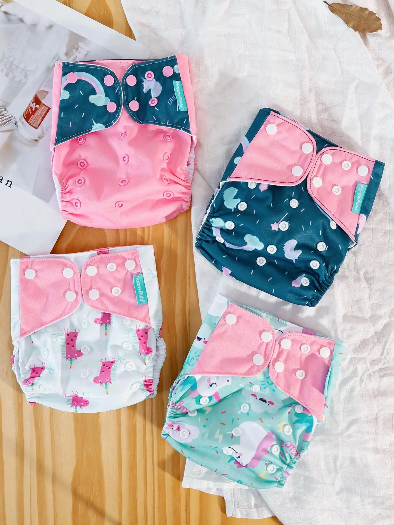 4pcs Reusable Cloth Diapers, Quick-Dry Fleece Lining, One Size Adjustable Washable Pocket Diaper Covers, Suitable For Baby Boys And Girls
4pcs Reusable Cloth Diapers, Quick-Dry Fleece Lining, One Size Adjustable Washable Pocket Diaper Covers, Suitable For Baby Boys And Girls