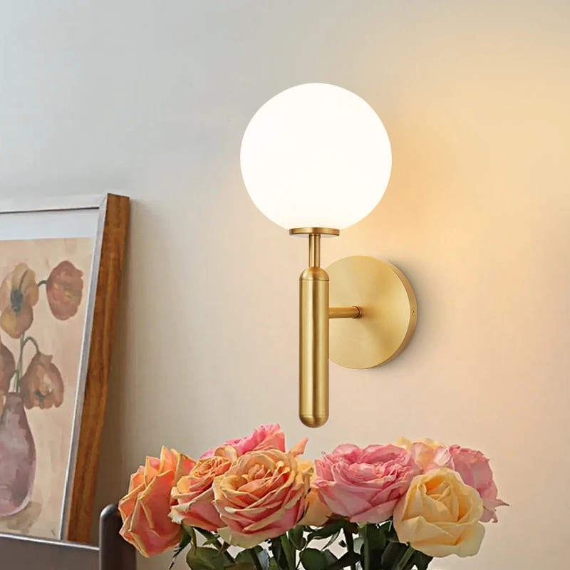 Modern Light Luxury All Copper Bedside Lamp Dining Room Atmosphere Bedroom Creative Wall Lamp Staircase Living Room
Modern Light Luxury All Copper Bedside Lamp Dining Room Atmosphere Bedroom Creative Wall Lamp Staircase Living Room
