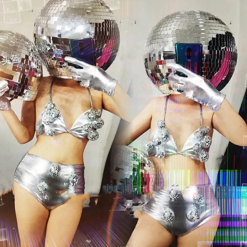 Sliver Mirror Disco Ball Helmet Mask Glasses Metallic Cosplay Motor Helmet Nightclub Bar Party Performance Headwear Stage Gold
Sliver Mirror Disco Ball Helmet Mask Glasses Metallic Cosplay Motor Helmet Nightclub Bar Party Performance Headwear Stage Gold