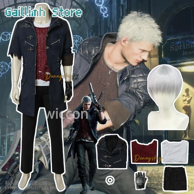 Nero Cosplay Game DMC Anime Costume Desert Punk Coat Battle Uniform Red Shirt Pants Y2K Suit Demon Halloween Christmas Party Cos
Nero Cosplay Game DMC Anime Costume Desert Punk Coat Battle Uniform Red Shirt Pants Y2K Suit Demon Halloween Christmas Party Cos