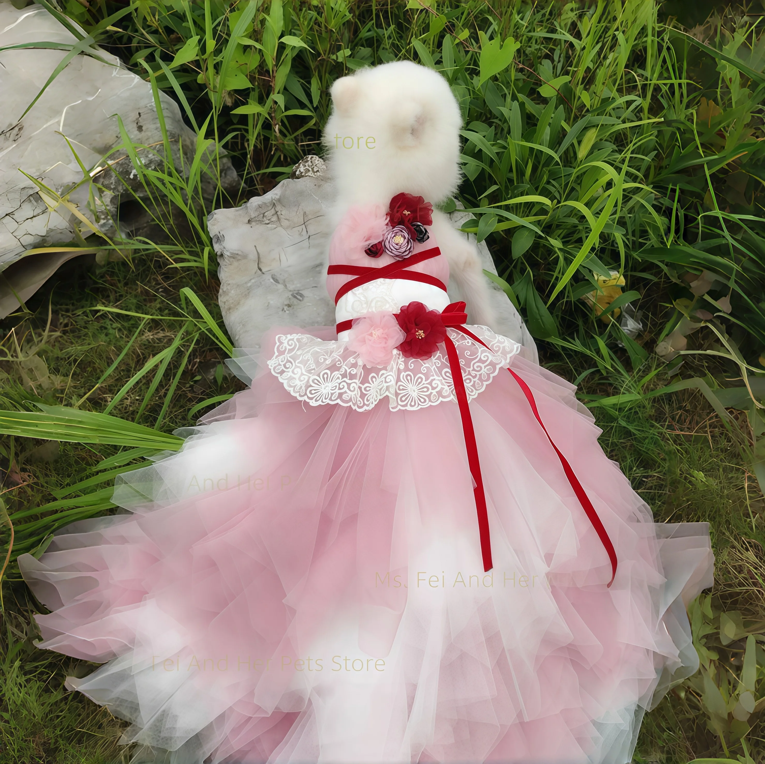 Custom Handmade Pet Dog Cat Pink Clothing Fluffy Gauze Wedding Dress Take Photos and Dress Up for Weddings Festivals Gatherings
Custom Handmade Pet Dog Cat Pink Clothing Fluffy Gauze Wedding Dress Take Photos and Dress Up for Weddings Festivals Gatherings
