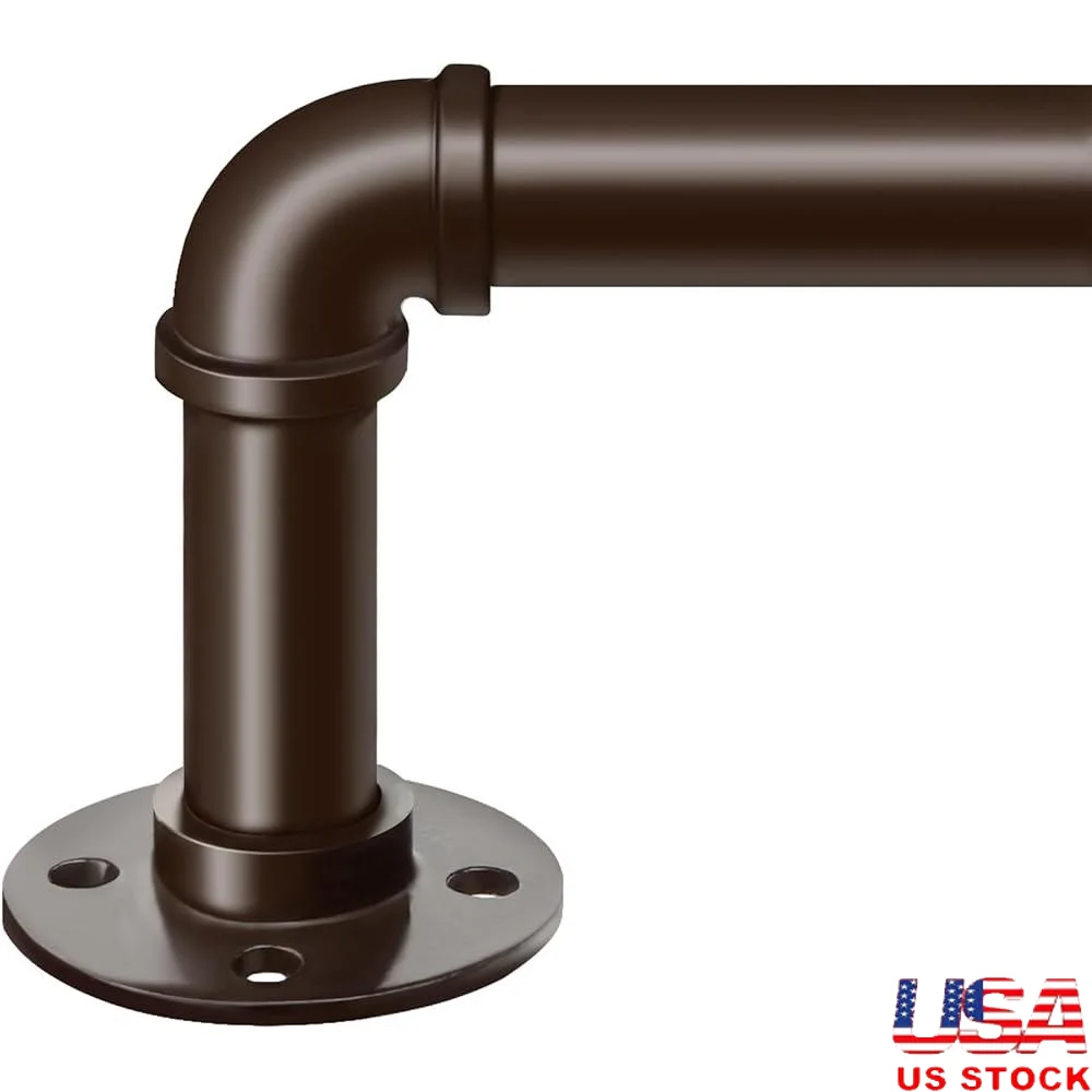 Adjustable Industrial Curtain Rods 120 to 240 Inches Heavy Duty Wrap Around Curtain Rods Ceiling Wall Mounted Room Divider
Adjustable Industrial Curtain Rods 120 to 240 Inches Heavy Duty Wrap Around Curtain Rods Ceiling Wall Mounted Room Divider
