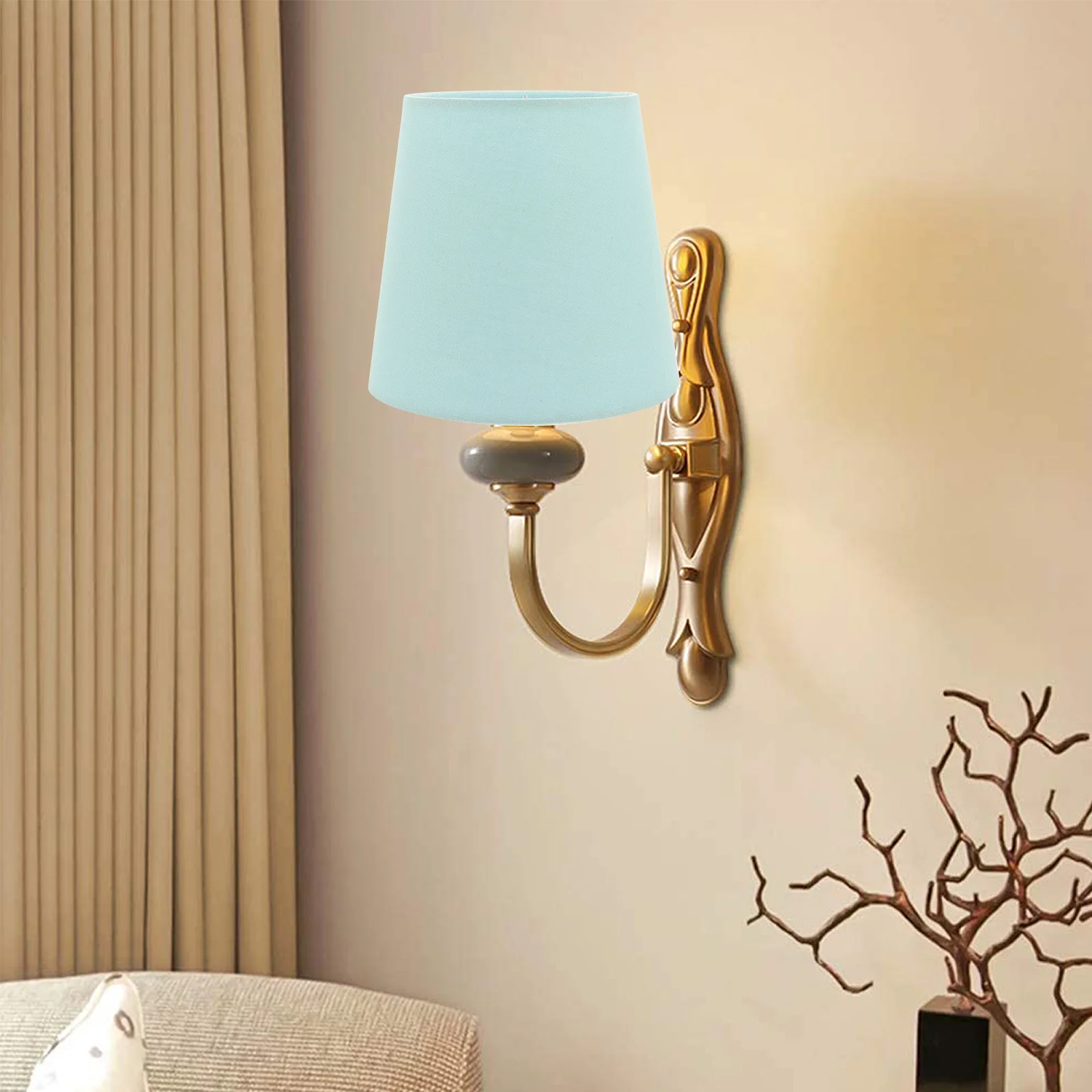 Fabric Lampshade Small Screen Bedside Paper for Table Light Holder Desk Cloth Chandelier Accessory Branches
Fabric Lampshade Small Screen Bedside Paper for Table Light Holder Desk Cloth Chandelier Accessory Branches