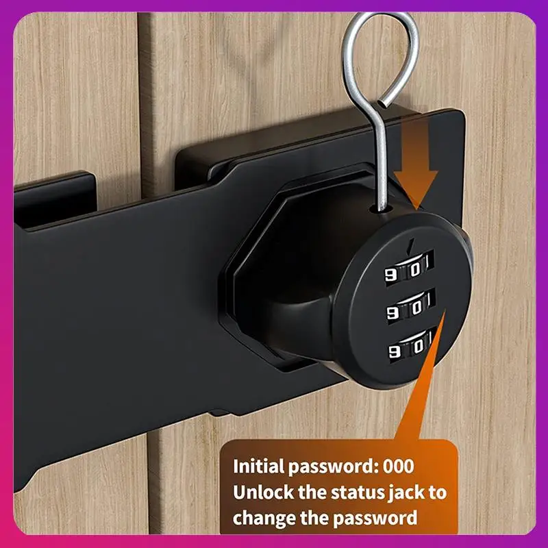 1 PCS Household Cabinet Password Locks Door Lock Clasp Door Cabinet Privacy Lock (Black)
1 PCS Household Cabinet Password Locks Door Lock Clasp Door Cabinet Privacy Lock (Black)