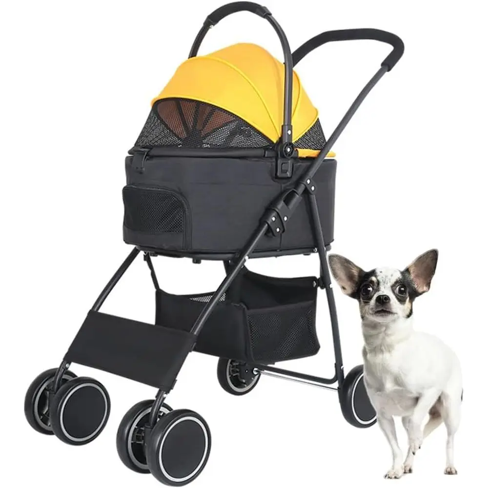 Pet Stroller for Medium to Small Dogs or 2 Cats with Travel Trolley and Separate Compartments
Pet Stroller for Medium to Small Dogs or 2 Cats with Travel Trolley and Separate Compartments